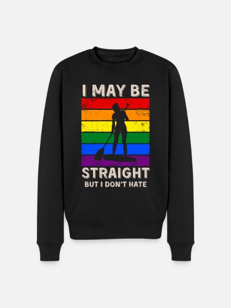 Paddleboard LGBT Rights - Men's Premium Organic Jumper - black