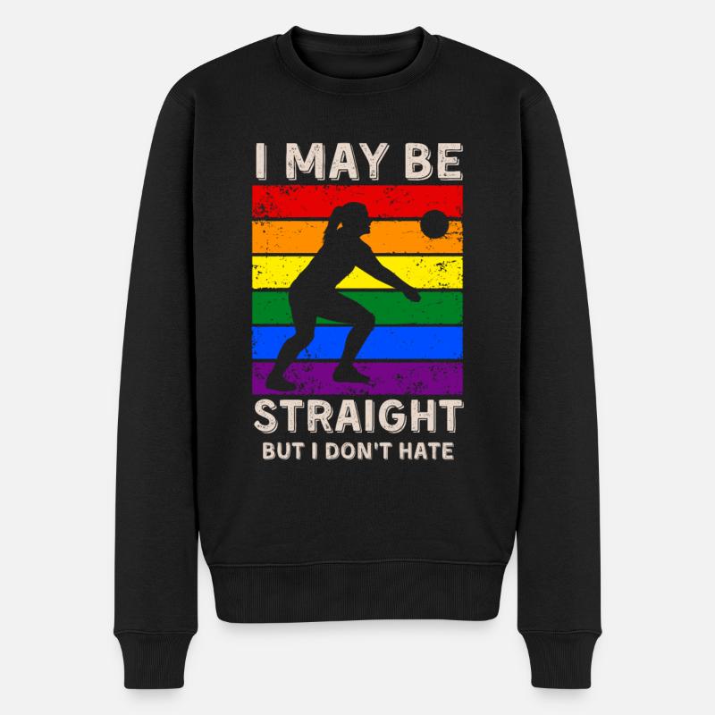 Volleyball Droits LGBT - Pull Premium bio Homme - noir