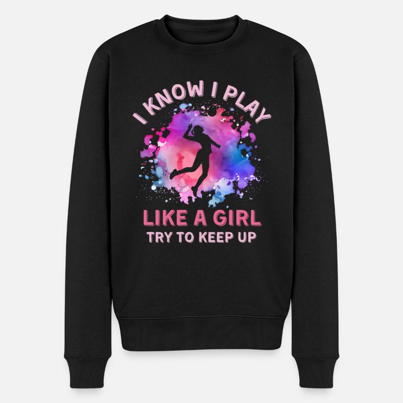 Femmes Volleyball Fille - Pull Premium bio Homme - noir