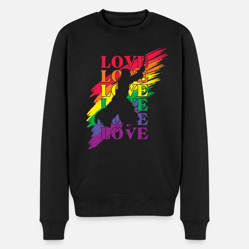 Kendo LGBT Pride - Männer Premium Bio Pullover - Schwarz