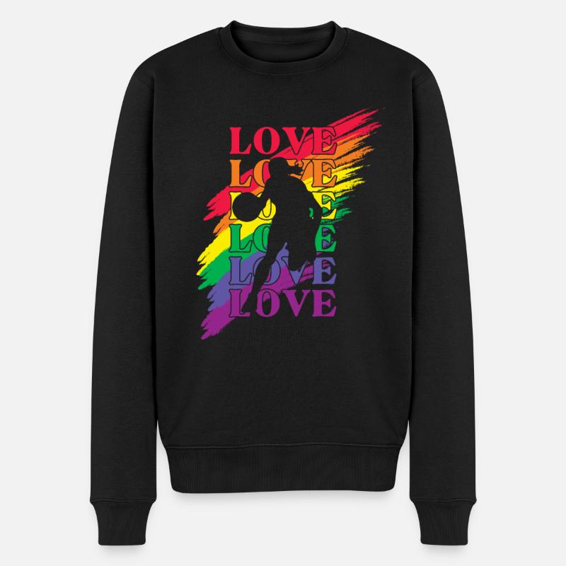 femmes Basketball LGBT Pride - Pull Premium bio Homme - noir
