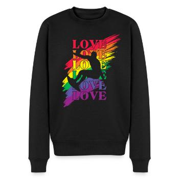 Surfen LGBT Pride - Männer Premium Bio Pullover - Schwarz - Vorne - Nico (187cm)