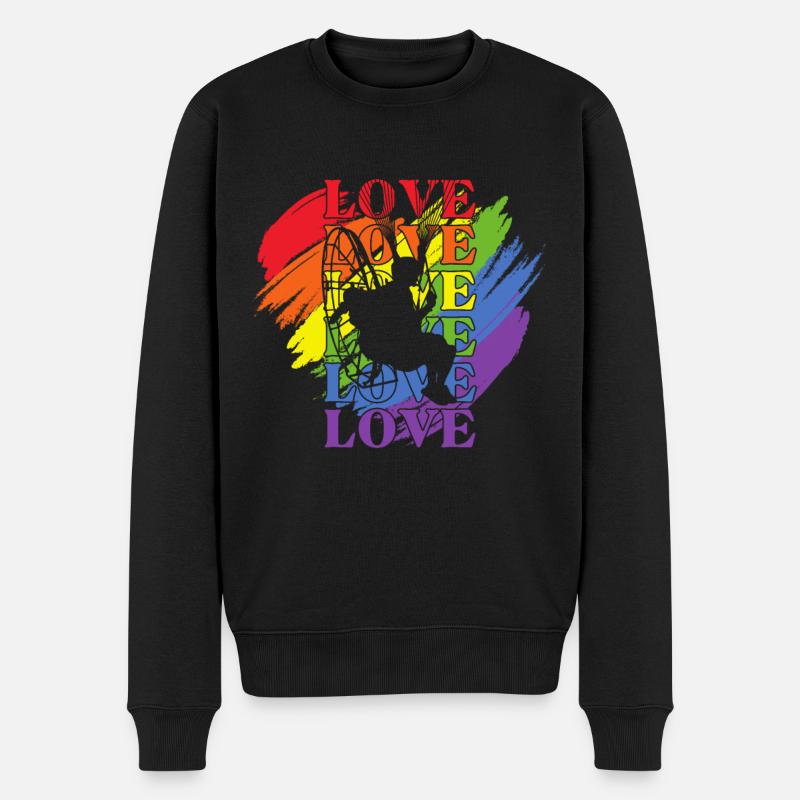 Paramoteur LGBT Pride - Pull Premium bio Homme - noir