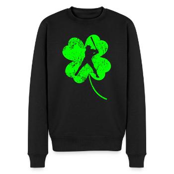 Baseball Trèfle de la Saint-Patrick - Pull Premium bio Homme - noir - Devant - Nico (187cm)