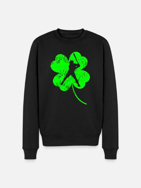 Baseball Trèfle de la Saint-Patrick - Pull Premium bio Homme - noir