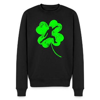Escrime trèfle de la Saint-Patrick - Pull Premium bio Homme - noir - Devant - Nico (187cm)
