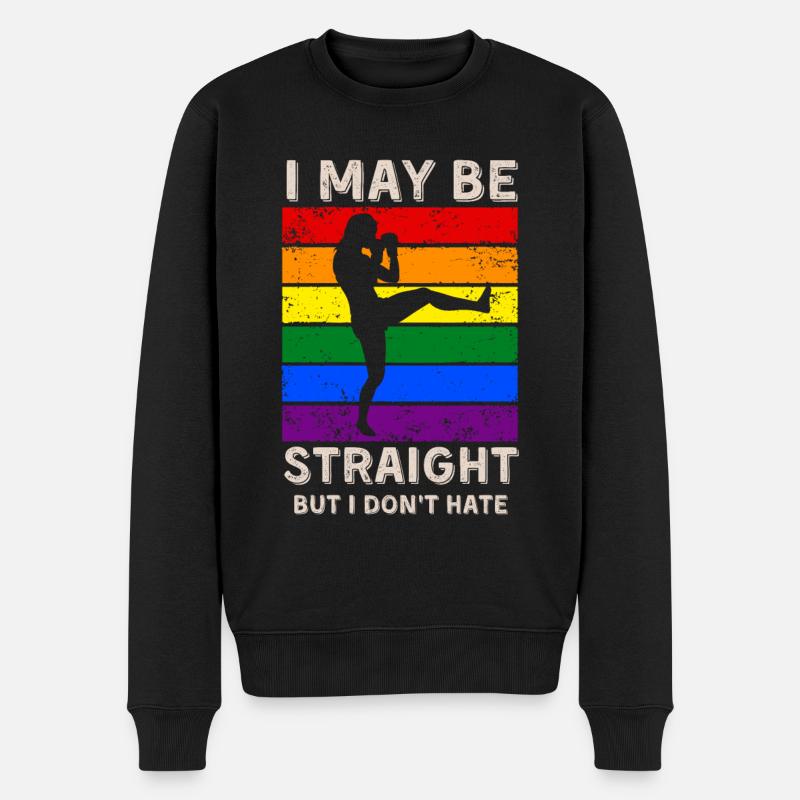 Kickboxing Droits LGBT - Pull Premium bio Homme - noir