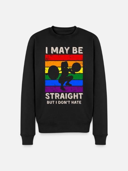 Weightlifting LGBT Rights - Men's Premium Organic Jumper - black
