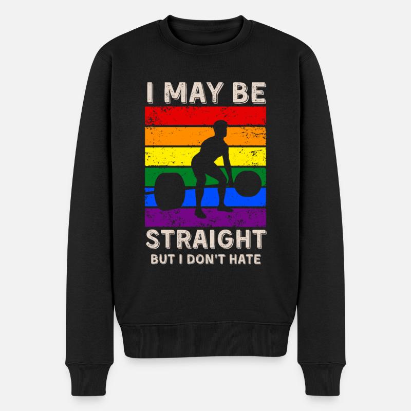 Haltérophilie Droits LGBT - Pull Premium bio Homme - noir