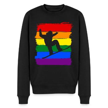 Snowboard LGBT Pride - Pull Premium bio Homme - noir - Devant - Nico (187cm)