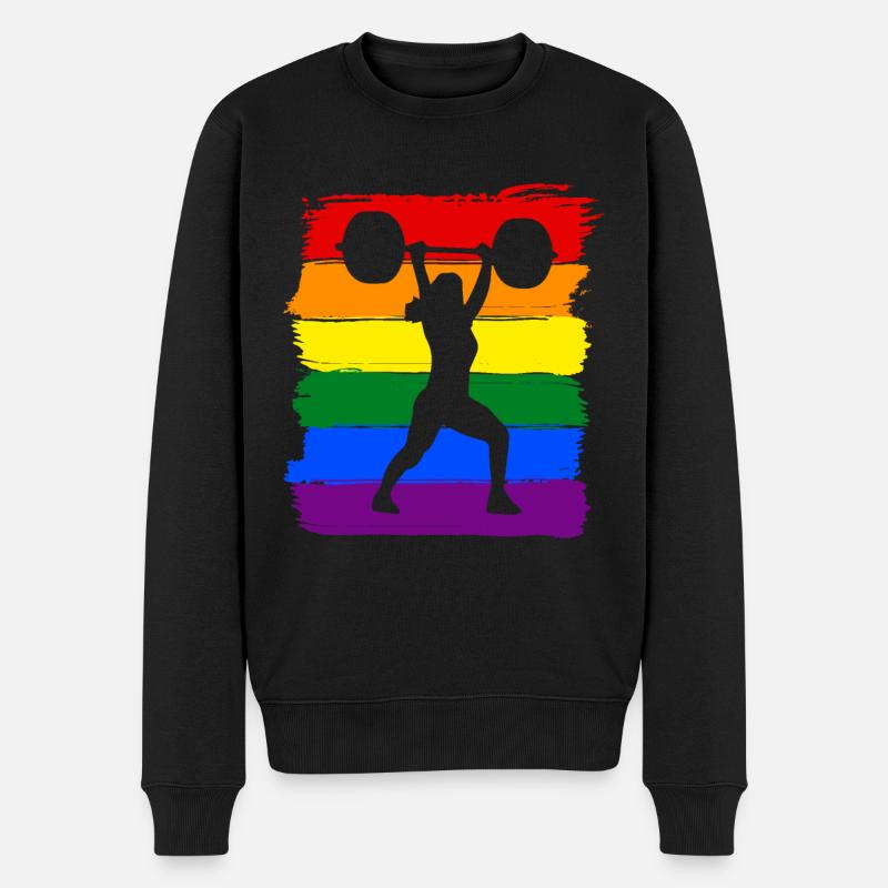 Femmes Haltérophilie LGBT - Pull Premium bio Homme - noir