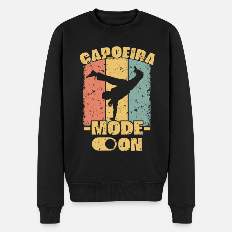 Capoeira rétro - Pull Premium bio Homme - noir