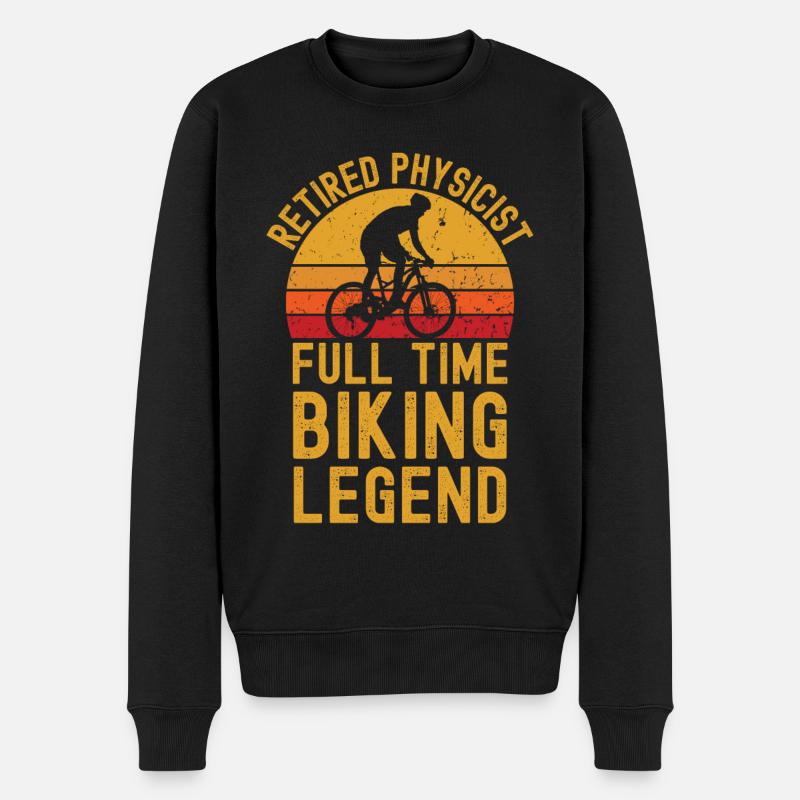 Ehemalige Physiker-Bike-Legende - Männer Premium Bio Pullover - Schwarz