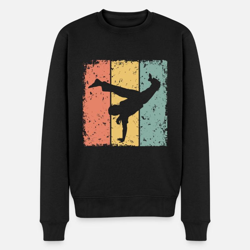 Capoeira rétro - Pull Premium bio Homme - noir
