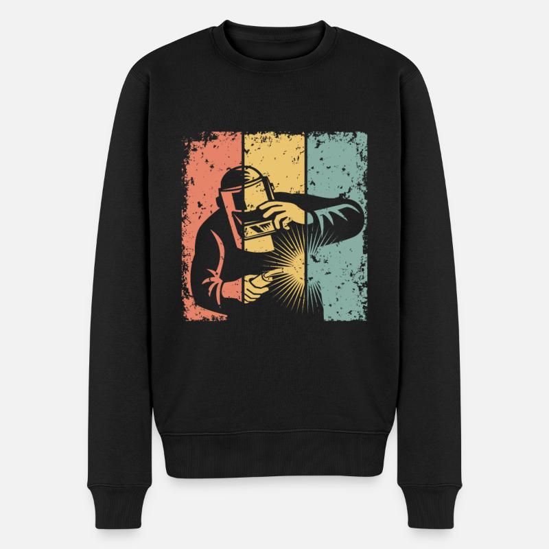 Soudage rétro - Pull Premium bio Homme - noir