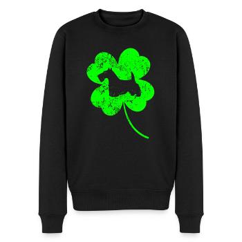 Scottish-terrier St.Patrick’s day Shamrock - Pull Premium bio Homme - noir - Devant - Nico (187cm)