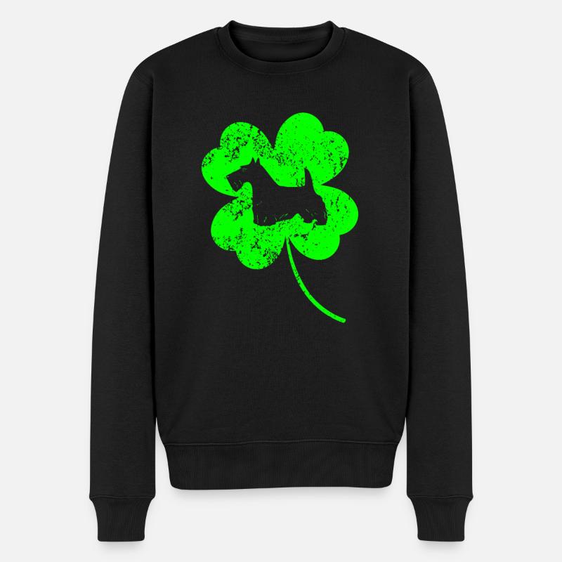 Scottish-terrier St.Patrick’s day Shamrock - Pull Premium bio Homme - noir