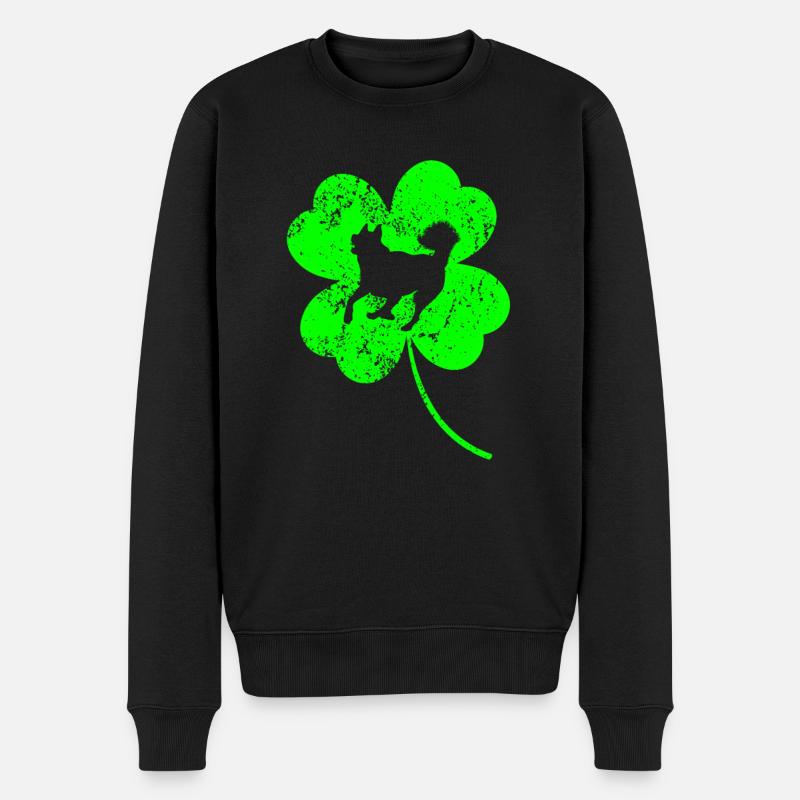 Husky St.Patricks jour Shamrock - Pull Premium bio Homme - noir