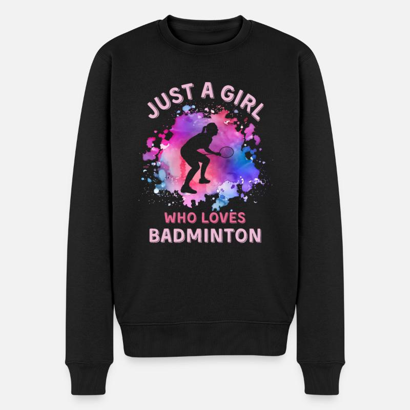Femmes Badminton Fille - Pull Premium bio Homme - noir