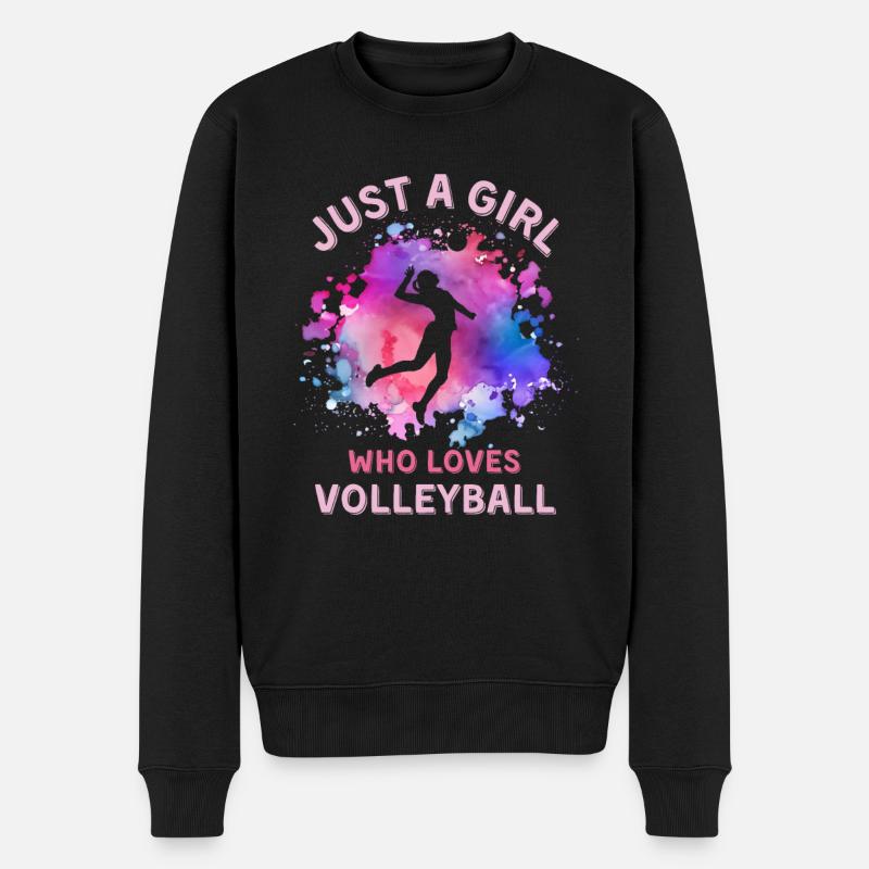 Femmes Volleyball Fille - Pull Premium bio Homme - noir