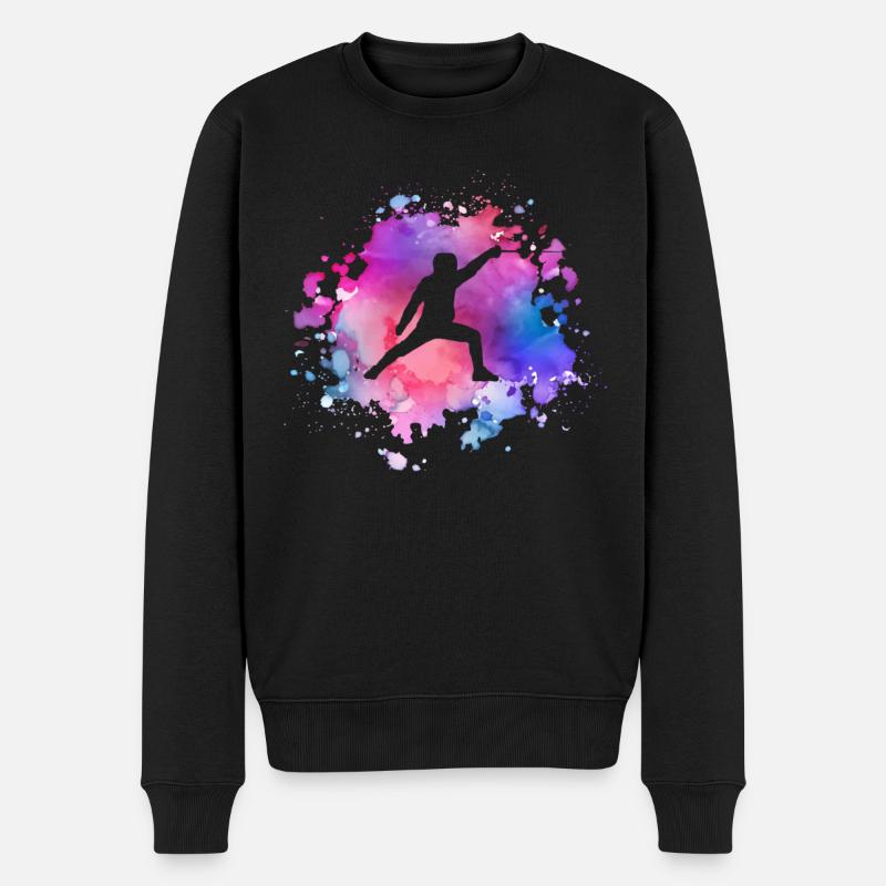 Femmes Escrime Fille - Pull Premium bio Homme - noir