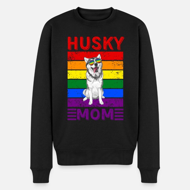 Husky Maman LGBTQ - Pull Premium bio Homme - noir
