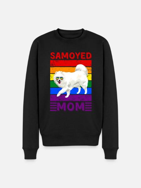 Samojedische Mutter LGBTQ - Männer Premium Bio Pullover - Schwarz