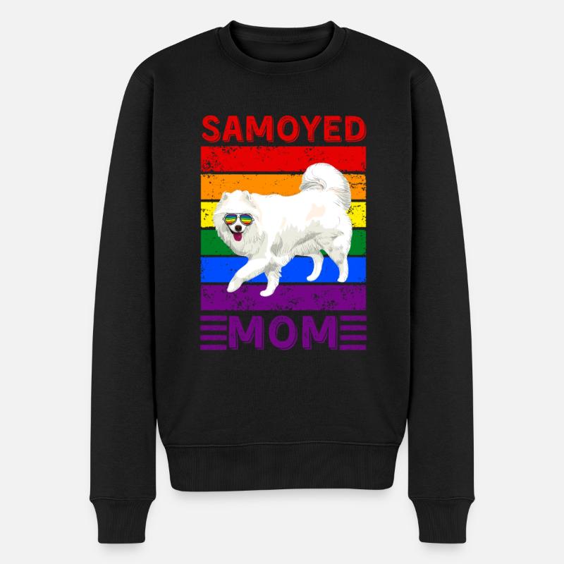 Maman Samoyède LGBTQ - Pull Premium bio Homme - noir