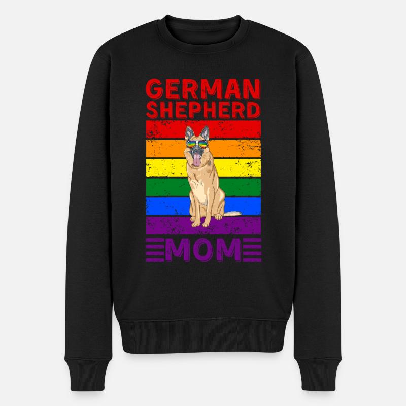 Deutsch-Schäferhundmutter LGBTQ - Männer Premium Bio Pullover - Schwarz