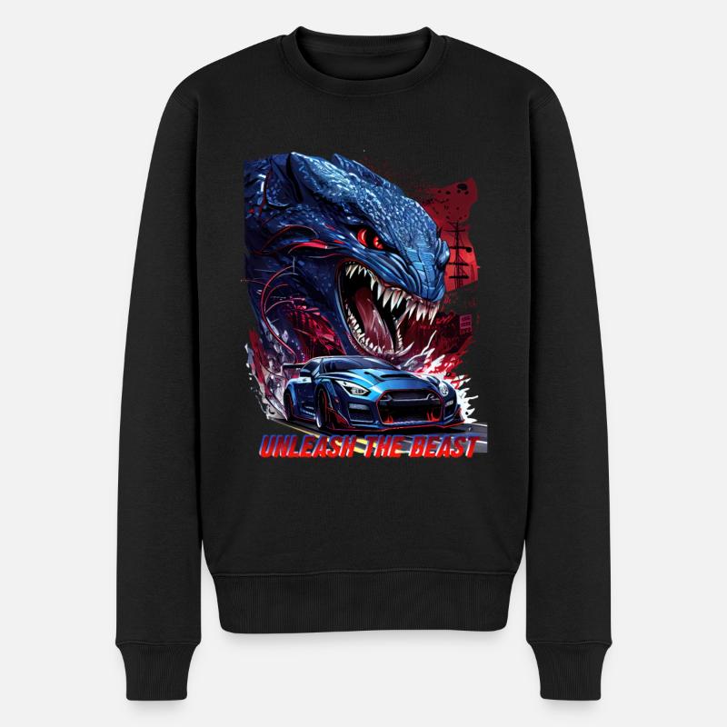 R35 Das Biest - Männer Premium Bio Pullover - Schwarz