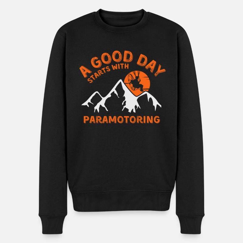 Paramoteur - Pull Premium bio Homme - noir