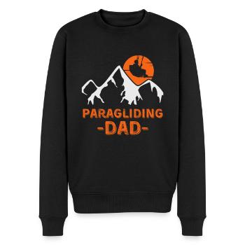 Paragliding Papa - Männer Premium Bio Pullover - Schwarz - Vorne - Nico (187cm)