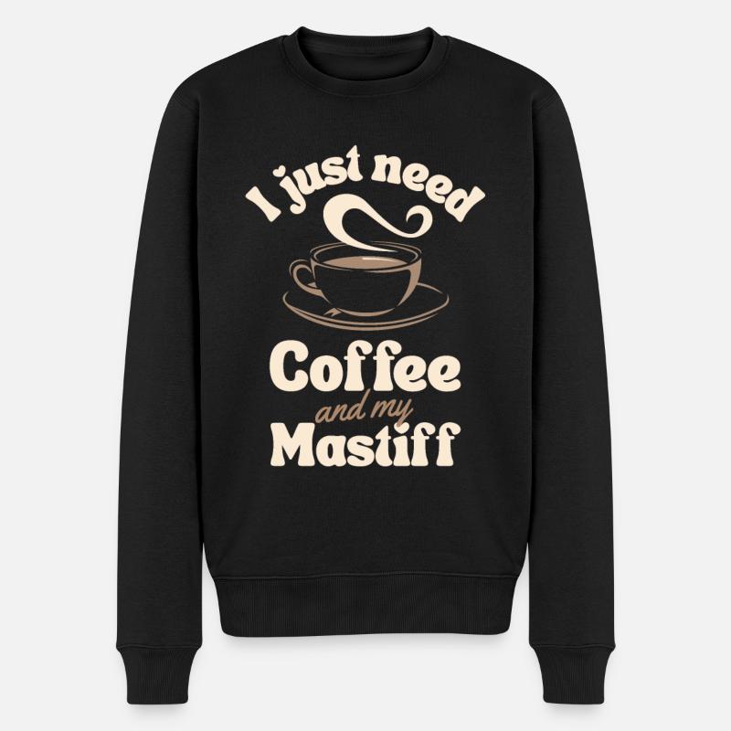 Amateur de café Mastiff - Pull Premium bio Homme - noir