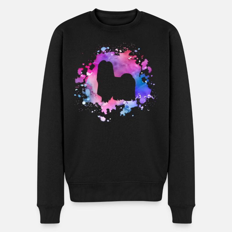Shih-tzu amoureux des chiens - Pull Premium bio Homme - noir
