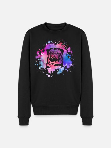 Pug dog lover - Men's Premium Organic Jumper - black