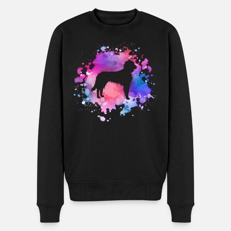 Amoureux irlandais des chiens - Pull Premium bio Homme - noir