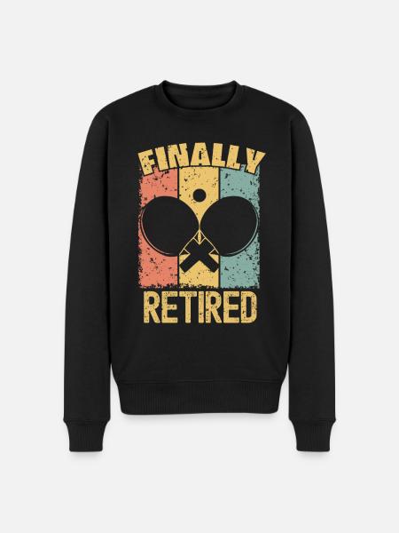 Table-tennis retirement retro - Men's Premium Organic Jumper - black