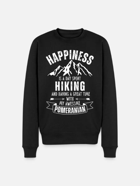 Hiking and Pomeranian lover - Men's Premium Organic Jumper - black