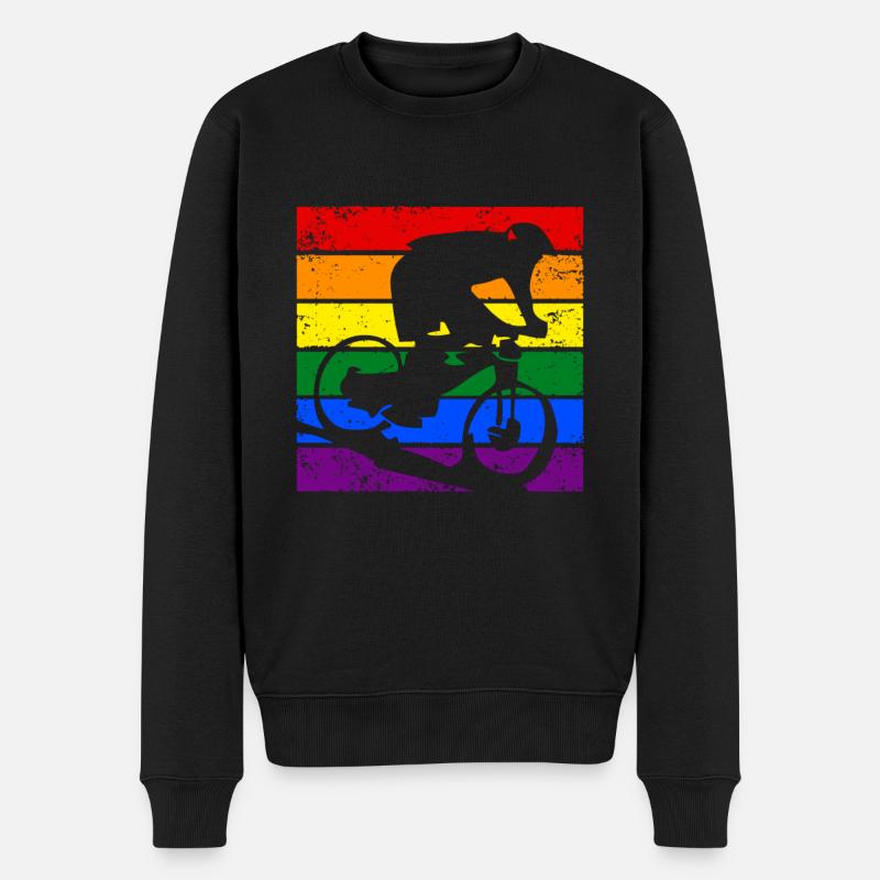 Vélo de descente LGBTQ - Pull Premium bio Homme - noir