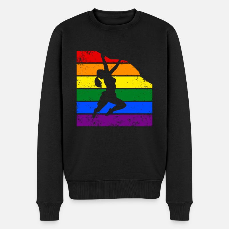 Femmes Escalade LGBTQ Escalade - Pull Premium bio Homme - noir