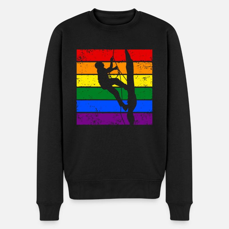 Escalade LGBTQ - Pull Premium bio Homme - noir
