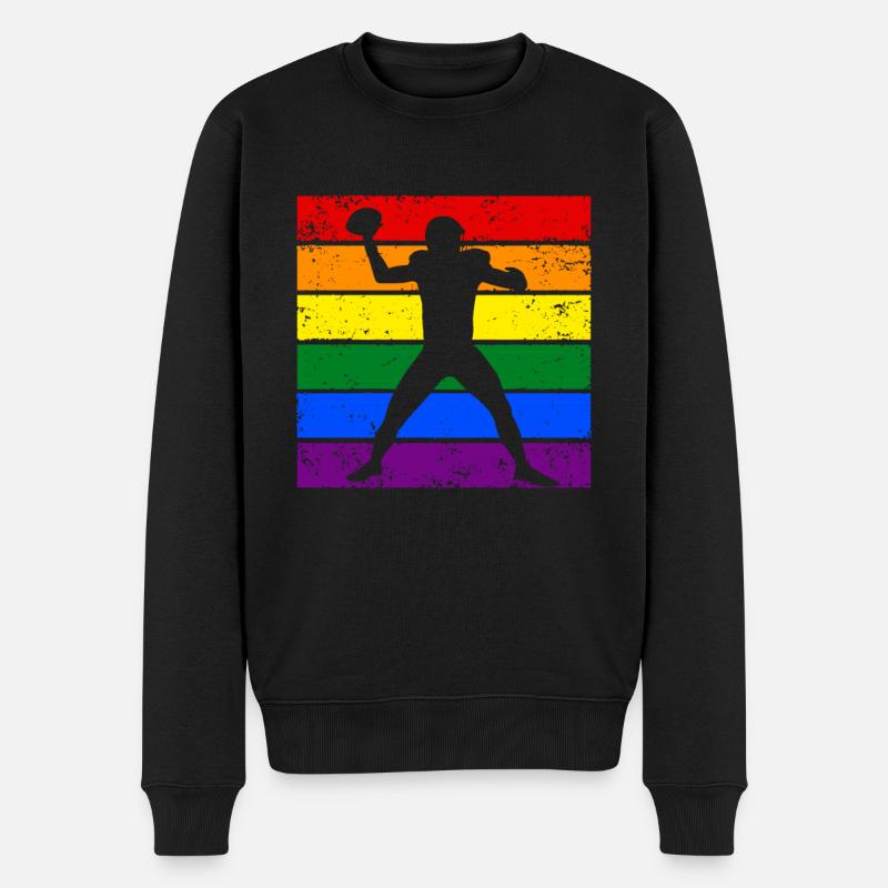 Football LGBTQ - Pull Premium bio Homme - noir