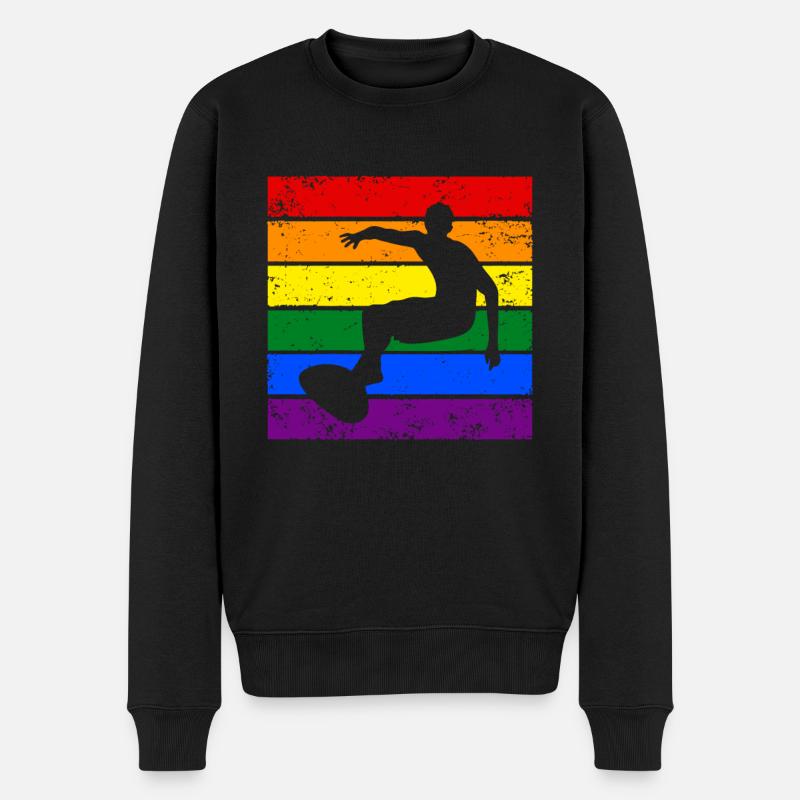 Surfer LGBTQ - Pull Premium bio Homme - noir