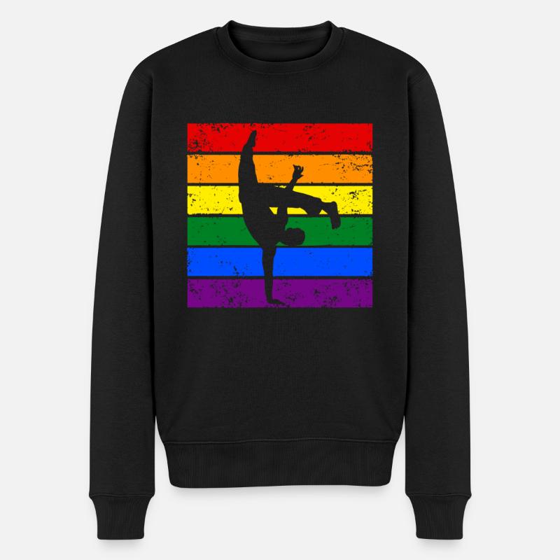 Capoeira LGBTQ - Männer Premium Bio Pullover - Schwarz