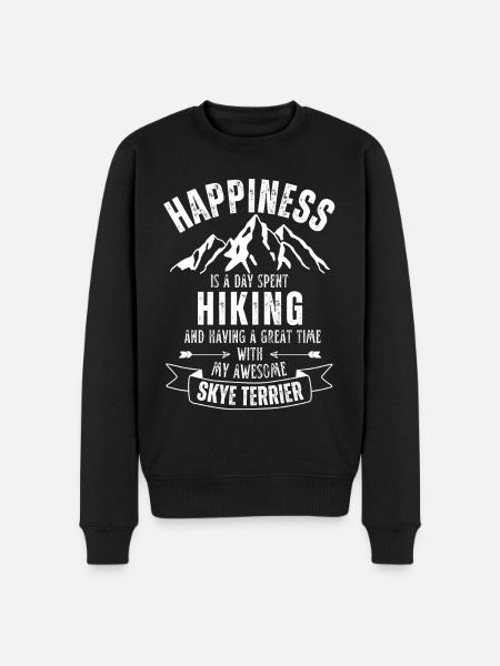 Wandern Skye-Terrier - Männer Premium Bio Pullover - Schwarz