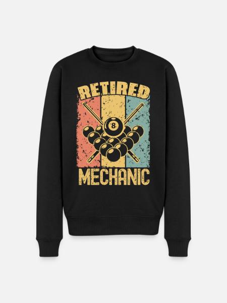 Billiard retired mechanic - Men's Premium Organic Jumper - black