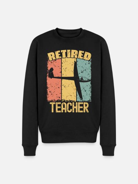 Gliding retired teacher - Men's Premium Organic Jumper - black