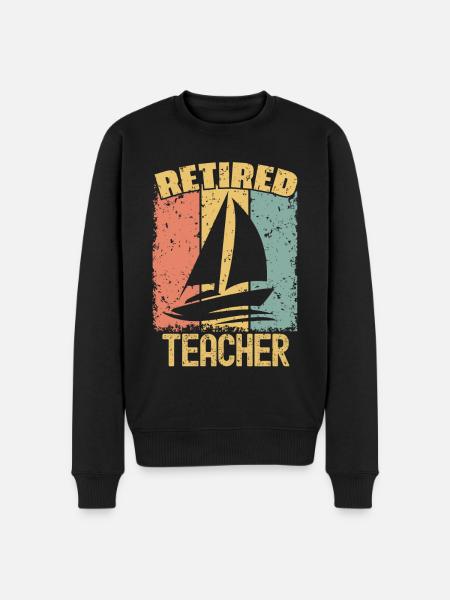 Sailing retired teacher - Men's Premium Organic Jumper - black