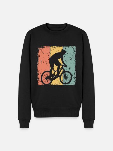 Biking retro - Men's Premium Organic Jumper - black