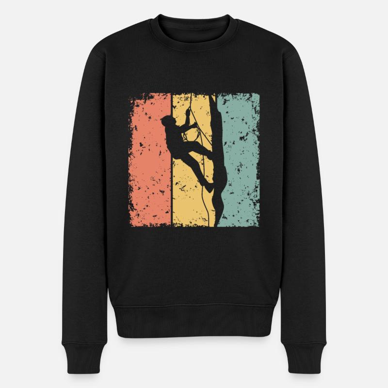 Escalade rétro - Pull Premium bio Homme - noir